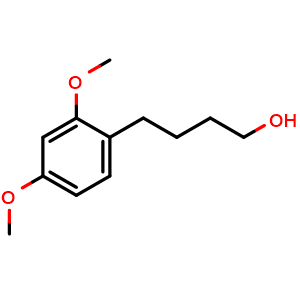 Chemical structure of 2,4-Dimethoxy-benzenebutanol , CAS 107153-52-6, AChemBlock P42753