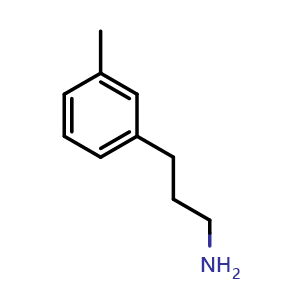 Chemical structure of 3-Methylbenzenepropanamine , CAS 104774-85-8, AChemBlock P42846