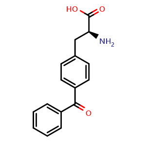 Chemical structure of 4-Benzoyl-L-phenylalanine , CAS 104504-45-2, AChemBlock P42854