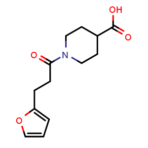 1-[3-(Furan-2-yl)propanoyl]piperidine-4-carboxylic acid