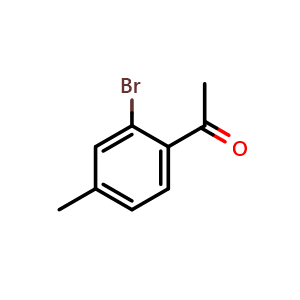 Chemical structure of 1-(2-Bromo-4-methylphenyl)ethanone , CAS 103286-27-7, AChemBlock P42929