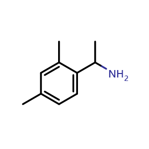 Chemical structure of 1-(2,4-Dimethylphenyl)ethanamine , CAS 102877-07-6, AChemBlock P42949