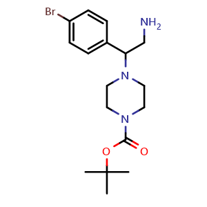 1-Boc-4-(2-amino-1-(4-bromophenyl)ethyl)piperazine