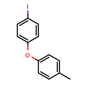 Chemical structure of 1-Iodo-4-(4-methylphenoxy)-benzene , CAS 1017793-91-7, AChemBlock P43027