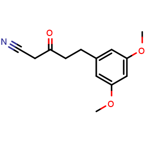 3,5-Dimethoxy-b-oxo-benzenepentanenitrile