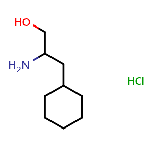 Chemical structure of b-Amino-cyclohexanepropanol hydrochloride , CAS 82867-37-6, AChemBlock P43163