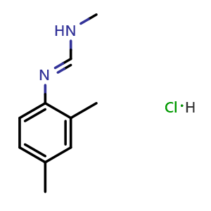 (E)-N'-(2,4-dimethylphenyl)-N-methylformimidamide hydrochloride