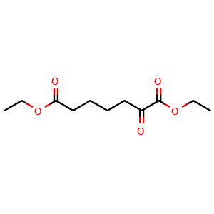 Chemical structure of diethyl 2-oxoheptanedioate , CAS 42212-75-9, AChemBlock P43273