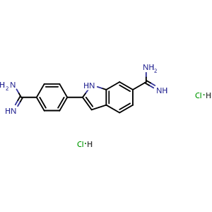 2-(4-amidinophenyl)-1H-indole-6-carboxamidine dihydrochloride