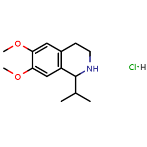 1,2,3,4-tetrahydro-1-isopropyl-6,7-dimethoxyisoquinoline hydrochloride