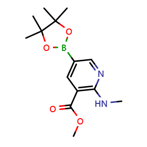 methyl 2-(methylamino)-5-(4,4,5,5-tetramethyl-1,3,2-dioxaborolan-2-yl)nicotinate