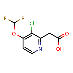 2-(3-chloro-4-(difluoromethoxy)pyridin-2-yl)acetic