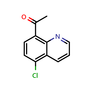 Chemical structure of 1-(5-chloroquinolin-8-yl)ethanone , CAS 1438559-55-7, AChemBlock P43433