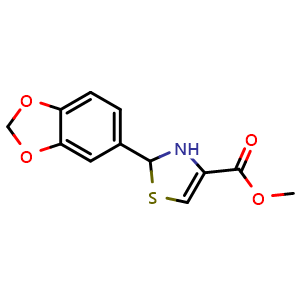 methyl 2-(benzo[d][1,3]dioxol-5-yl)-2,3-dihydrothiazole-4-carboxylate