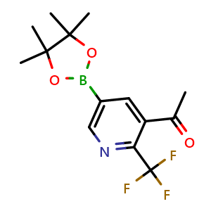 1-(5-(4,4,5,5-tetramethyl-1,3,2-dioxaborolan-2-yl)-2-(trifluoromethyl)pyridin-3-yl)ethan-1-one