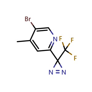 5-Bromo-2-(3-(trifluoromethyl)-3H-diazirin-3-yl)-4-methylpyridine