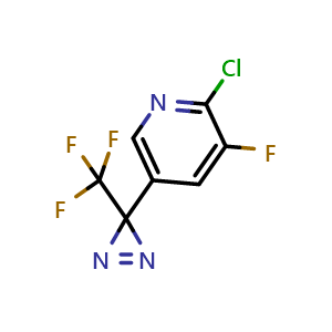 2-Chloro-3-fluoro-5-(3-(trifluoromethyl)-3H-diazirin-3-yl)pyrdine
