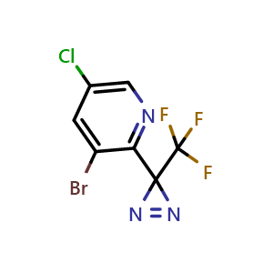 3-Bromo-5-chloro-2-(3-(trifluoromethyl)-3H-diazirin-3-yl)pyridine