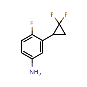 4-Fluoro-3-(2,2-difluorocyclopropyl)benzenamine