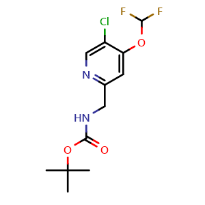 tert-butyl ((5-chloro-4-(difluoromethoxy)pyridin-2-yl)methyl)carbamate