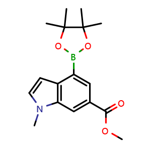 methyl 1-methyl-4-(4,4,5,5-tetramethyl-1,3,2-dioxaborolan-2-yl)-1H-indole-6-carboxylate