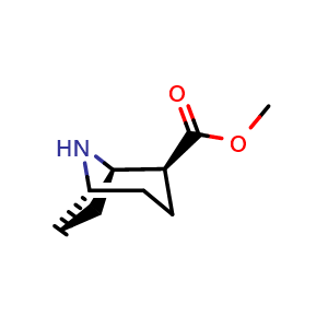 Chemical structure of methyl exo-8-azabicyclo[3.2.1]octan-2-carboxylate , CAS 1408075-58-0, AChemBlock P43799