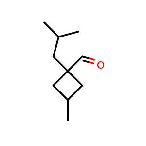 3-methyl-1-(2-methylpropyl)cyclobutane-1-carbaldehyde