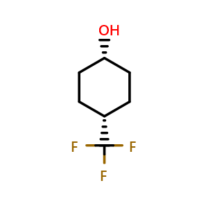 Chemical structure of cis-4-(trifluoromethyl)cyclohexan-1-ol , CAS 75091-92-8, AChemBlock P43852