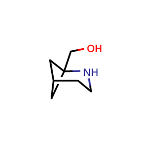 Chemical structure of 2-Azabicyclo[3.1.1]heptane-1-methanol , CAS 1392804-07-7, AChemBlock P43872