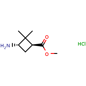 trans-methyl 3-amino-2,2-dimethylcyclobutanecarboxylate hydrochloride