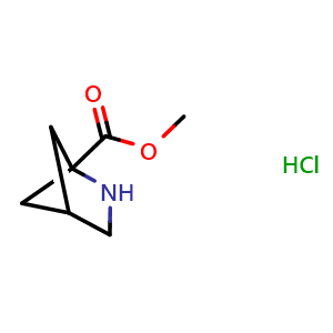 Chemical structure of methyl 2-azabicyclo[2.1.1]hexane-1-carboxylate hydrochloride , CAS 1392803-66-5, AChemBlock P43885
