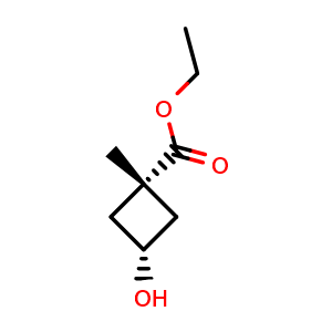 ethyl rel-(1s,3r)-3-hydroxy-1-methylcyclobutane-1-carboxylate