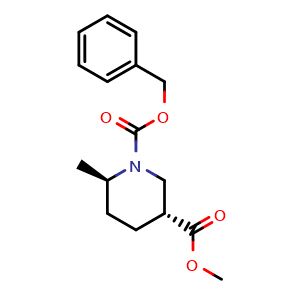 1-benzyl 3-methyl (3R,6R)-rel-6-methylpiperidine-1,3-dicarboxylate