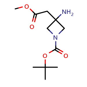 tert-butyl 3-amino-3-(2-methoxy-2-oxoethyl)azetidine-1-carboxylate