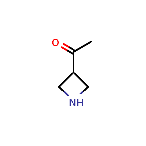 Chemical structure of 1-(azetidin-3-yl)ethan-1-one , CAS 1309208-82-9, AChemBlock P44065