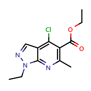 ethyl 4-chloro-1-ethyl-6-methyl-1H-pyrazolo[3,4-b]pyridine-5-carboxylate
