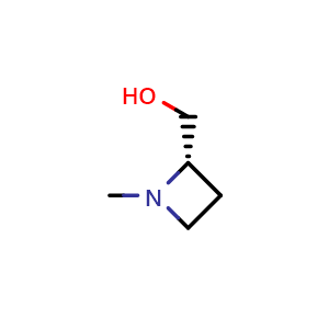 Chemical structure of (S)-(1-Methyl-azetidin-2-yl)-methanol , CAS 1310411-24-5, AChemBlock P44139