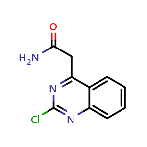 Chemical structure of 2-(2-Chloroquinazolin-4-yl)acetamide , CAS 425638-74-0, AChemBlock P44193