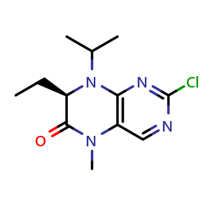 (7R)-2-chloro-7-ethyl-5-methyl-8-(propan-2-yl)-5,6,7,8-tetrahydropteridin-6-one