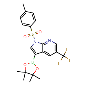 3-(4,4,5,5-tetramethyl-1,3,2-dioxaborolan-2-yl)-1-tosyl-5-(trifluoromethyl)-1h-pyrrolo[2,3-b]pyridine