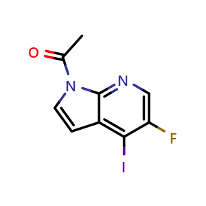 1-{5-fluoro-4-iodo-1H-pyrrolo[2,3-b]pyridin-1-yl}ethan-1-one