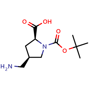 (2S,4R)-4-(aminomethyl)-1-[(tert-butoxy)carbonyl]pyrrolidine-2-carboxylic acid