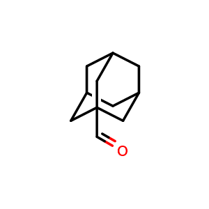 Chemical structure of adamantane-1-carbaldehyde , CAS 2094-74-8, AChemBlock P44344