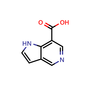 Chemical structure of 1H-pyrrolo[3,2-c]pyridine-7-carboxylic acid , CAS 1082040-92-3, AChemBlock P44376