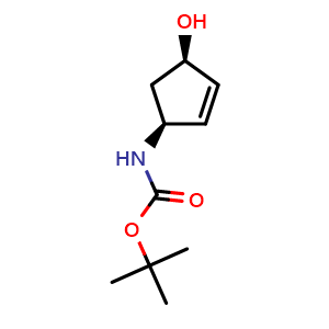 tert-butyl N-[(1S,4R)-4-hydroxycyclopent-2-en-1-yl]carbamate