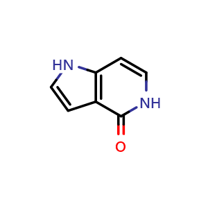 Chemical structure of 1H,4H,5H-pyrrolo[3,2-c]pyridin-4-one , CAS 54415-77-9, AChemBlock P44449