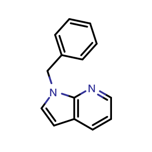 Chemical structure of 1-Benzyl-1H-pyrrolo[2,3-b]pyridine , CAS 152955-68-5, AChemBlock P44478