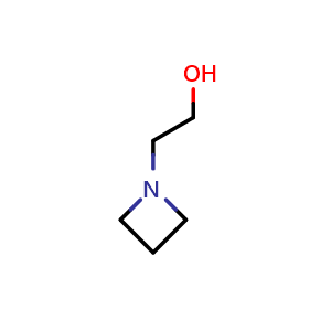 Chemical structure of 2-(azetidin-1-yl)ethan-1-ol , CAS 67896-18-8, AChemBlock P44493