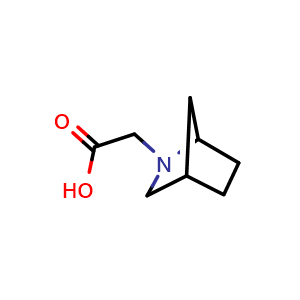 Chemical structure of 2-{2-azabicyclo[2.2.1]heptan-2-yl}acetic acid , CAS 933690-44-9, AChemBlock P44503