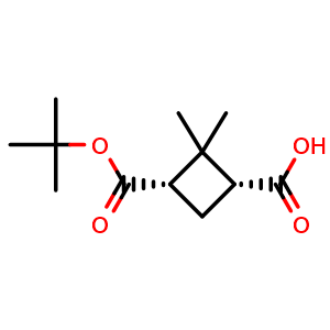 (1R,3S)-3-[(tert-butoxy)carbonyl]-2,2-dimethylcyclobutane-1-carboxylic acid